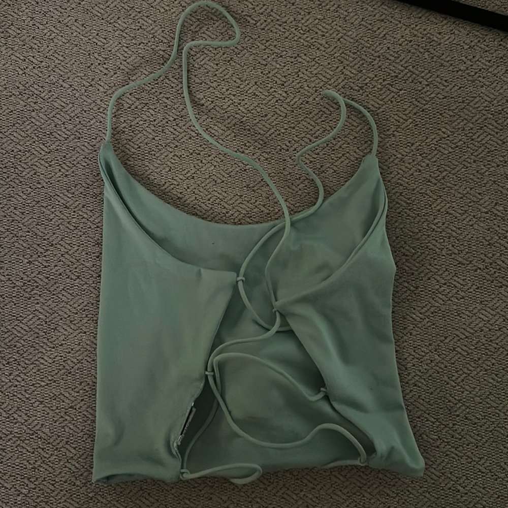 Shein tank with lace up back
